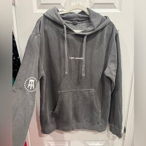 Barstool Call me Daddy Gray Hoodie “i am unwell”